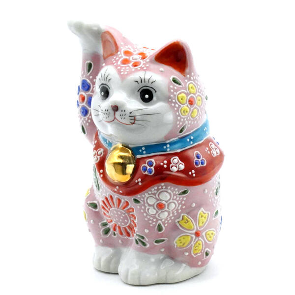 KUTANI JAPANESE LUCKY CAT(MANEKI NEKO) PINK-MORI