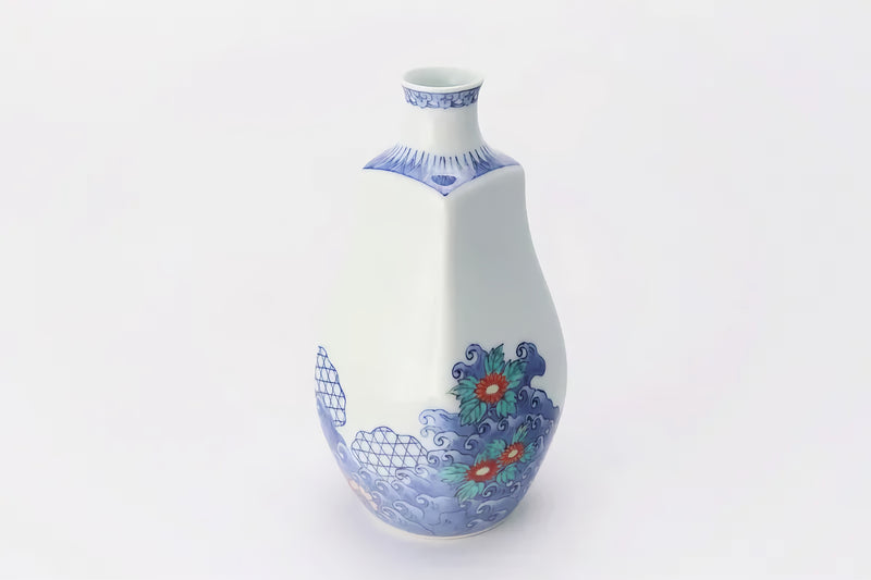ARITA WARE “WAVE AND CHERRY BLOSSOM” VASE – IMAEMON KILN