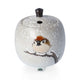 KUTANI JAPANESE INCENSE BURNER -SNOW SPARROWS IN WINTER/TOSHITO NAKAMURA