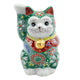 KUTANI JAPANESE LUCKY CAT(MANEKI NEKO) GREEN MORI