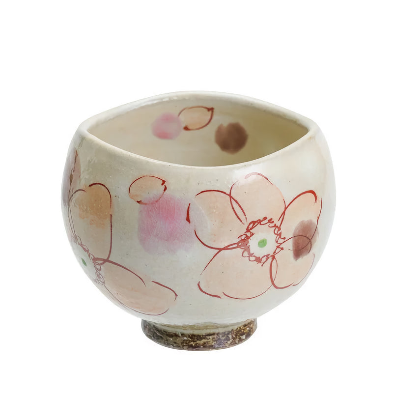KUTANI WARE IPPUKU BOWL (SMALL) HANAWARA PINK/KOKUZOU KLIN