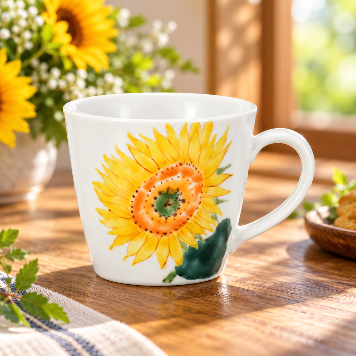 KUTANI WARE MUG CUP HIMAWARI