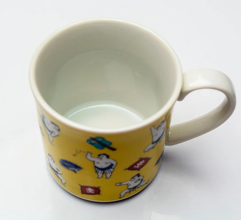 KUTANI WARE SUMO WRESTLER MUG / SEIKOU KILN