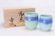 JAPANESE ARITA YUNOMI SET UMI NO SILK ROAD  / SHINEMON KLIN