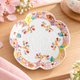 KUTANI WARE MOKKO SMALL PLATE BLOSSOM / GINSYUU KILN