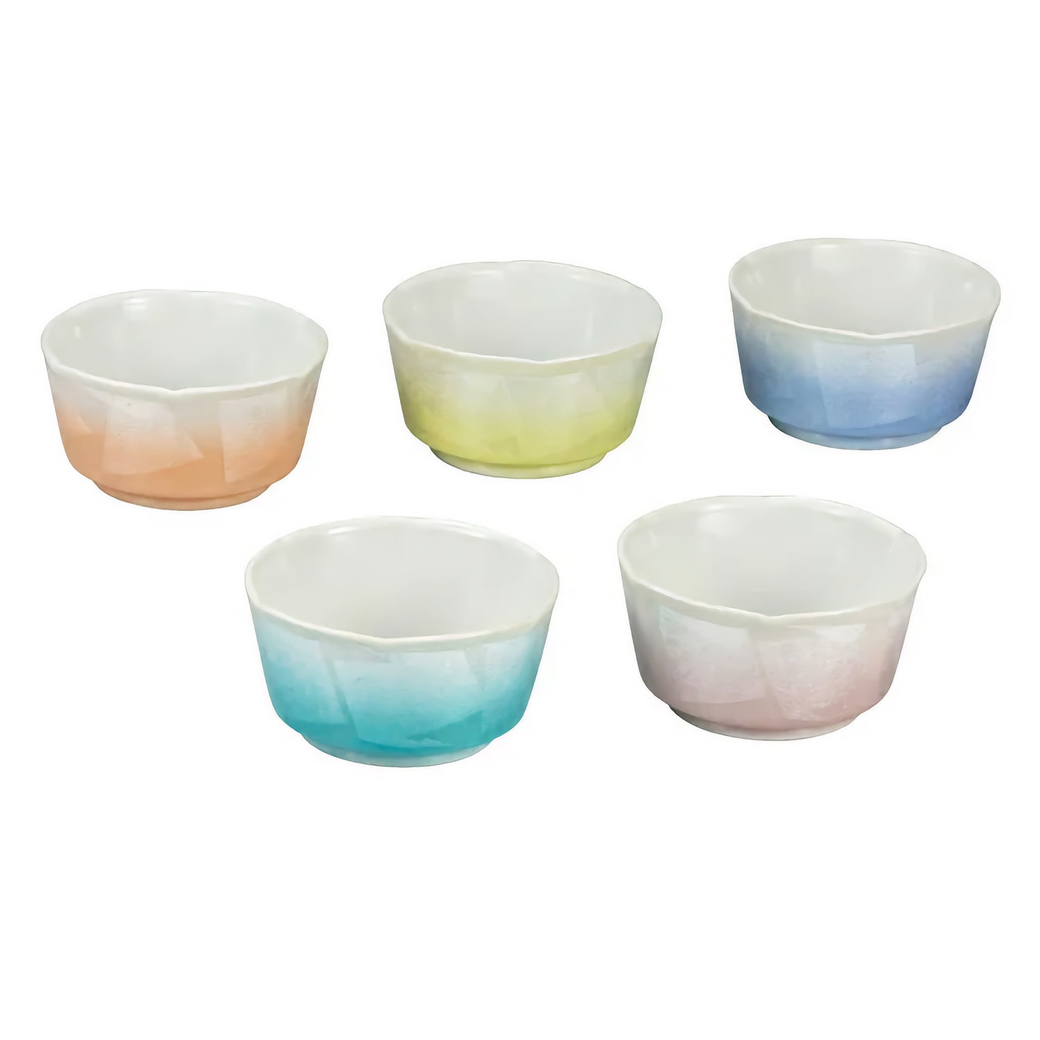 JAPANESE KUTANI WARE SMALL BOWL SET SILVER DECORATION (GINSAI) | GIFT BOX INCLUDED