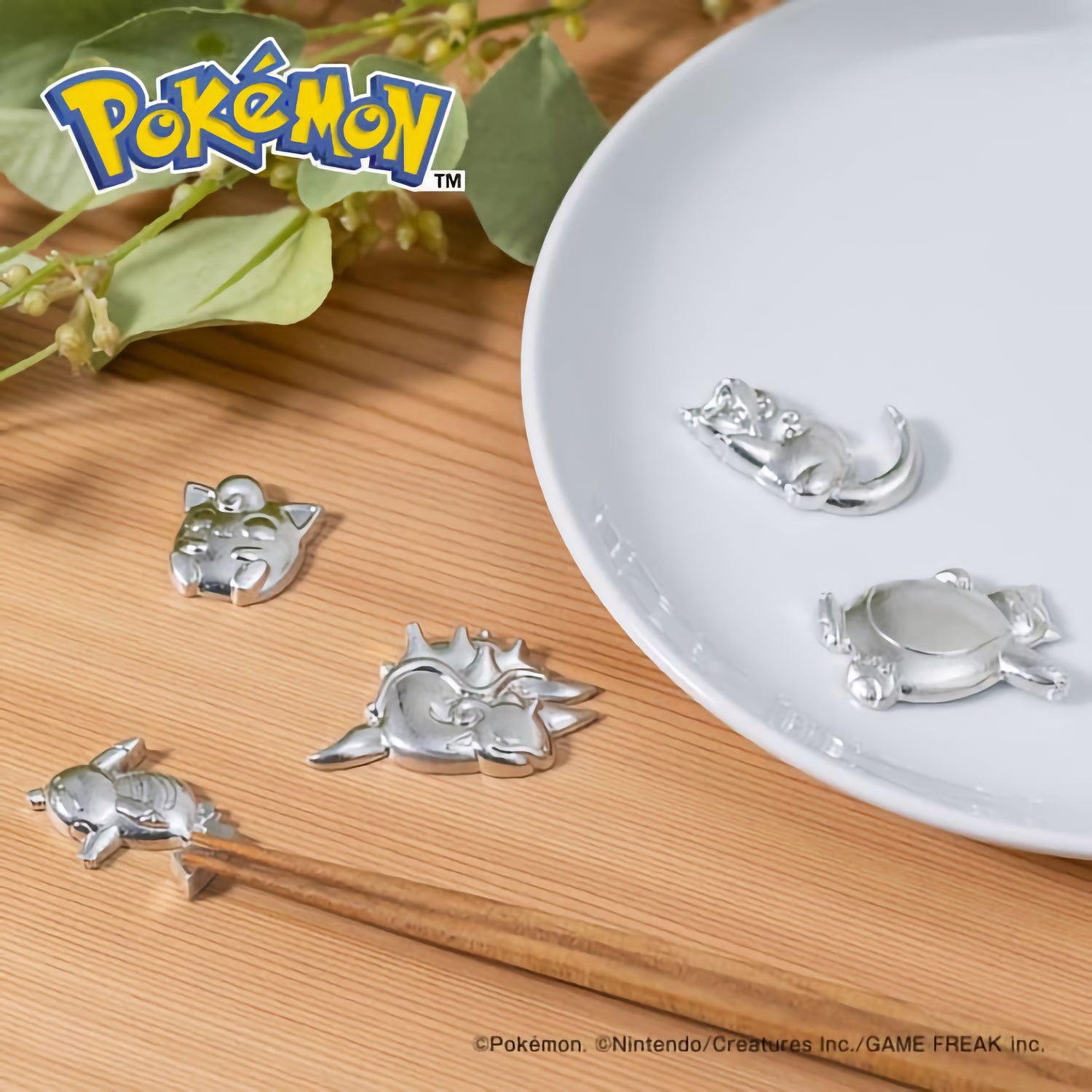 NOUSAKU POKÉMON CHOPSTICK REST 5-PIECE SET – SLEEPING POKÉMON DESIGN