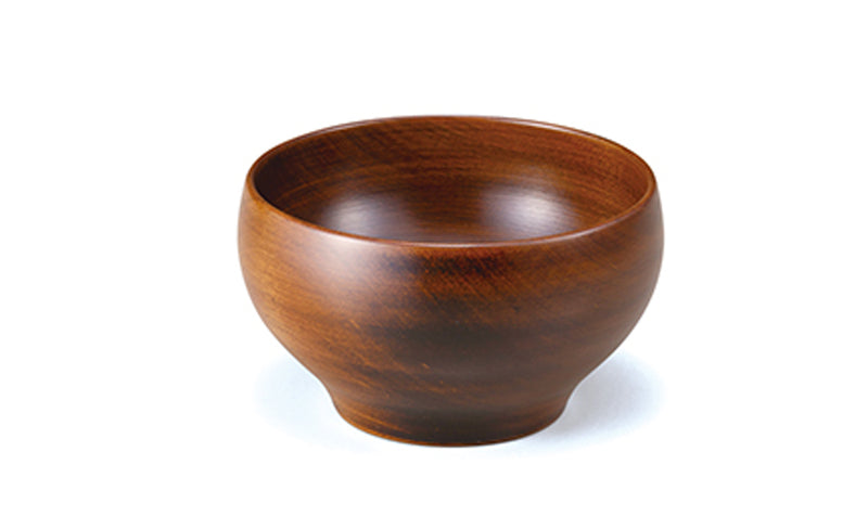 YAMANAKA LACQUERWARE SAKURA ROUND BOWL BROWN (M SIZE)