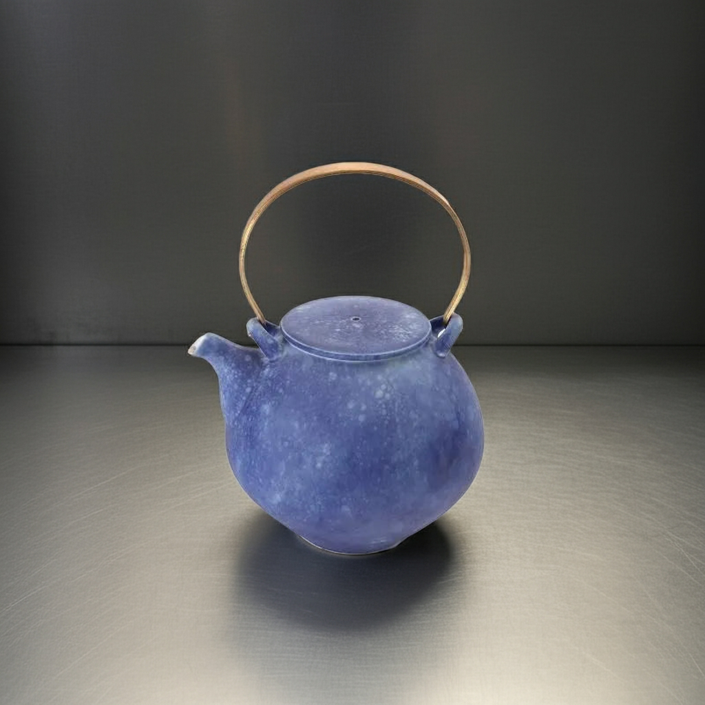ARITA JAPANESE PORCELAIN TEAPOT – RISOGAMA COSMOS BLAST LARGE KYUSU POTTERY GIFT