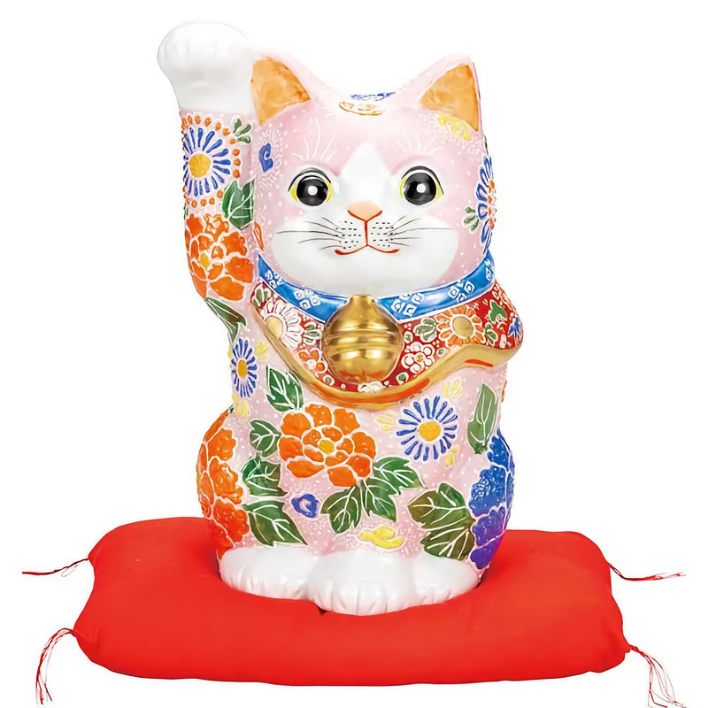 JAPANESE KUTANI PORCELAIN LUCKY CAT (MANEKI NEKO) – PINK MORI DESIGN