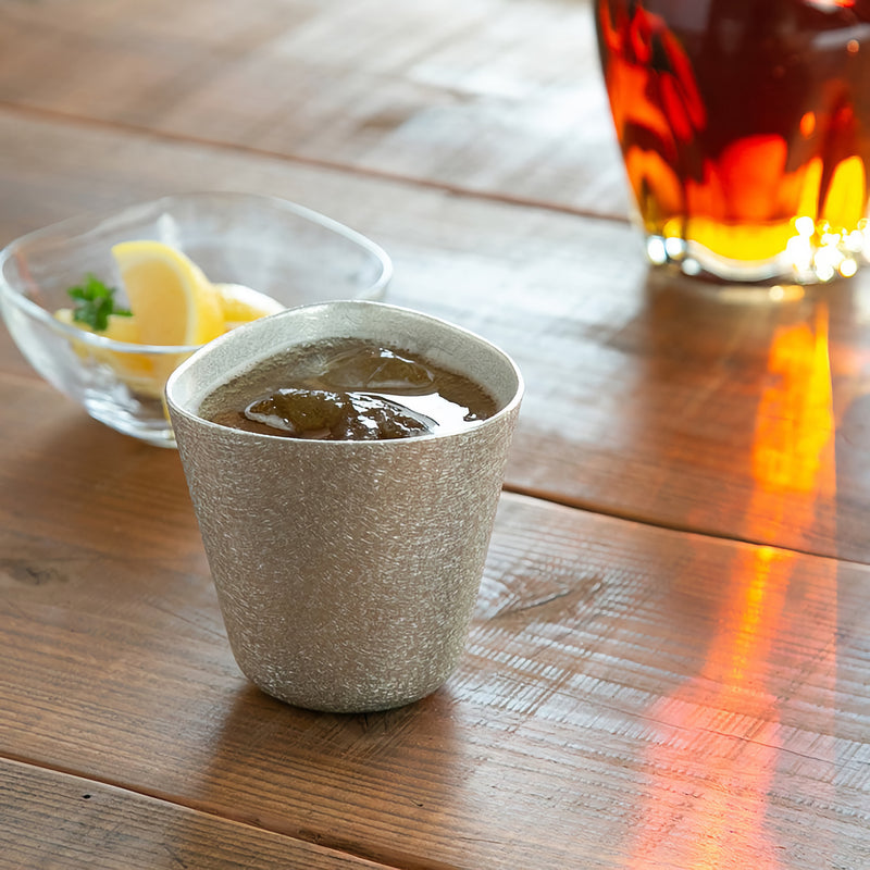 NOUSAKU JAPANESE ROCK CUP “SAI” – HANDCRAFTED TIN CUP