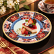 ARITA WARE JAPANESE KO-IMARI GOLD-ACCENTED PEONY CAKE PLATE