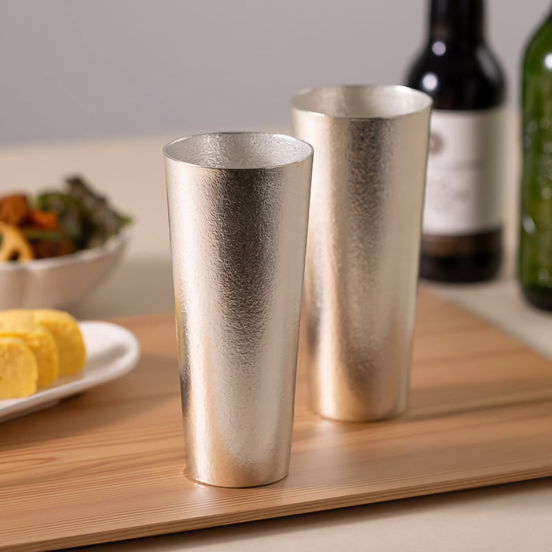 JAPANESE BEER CUP NOUSAKU L SIZE (SET OF 2) (WOOD BOX)