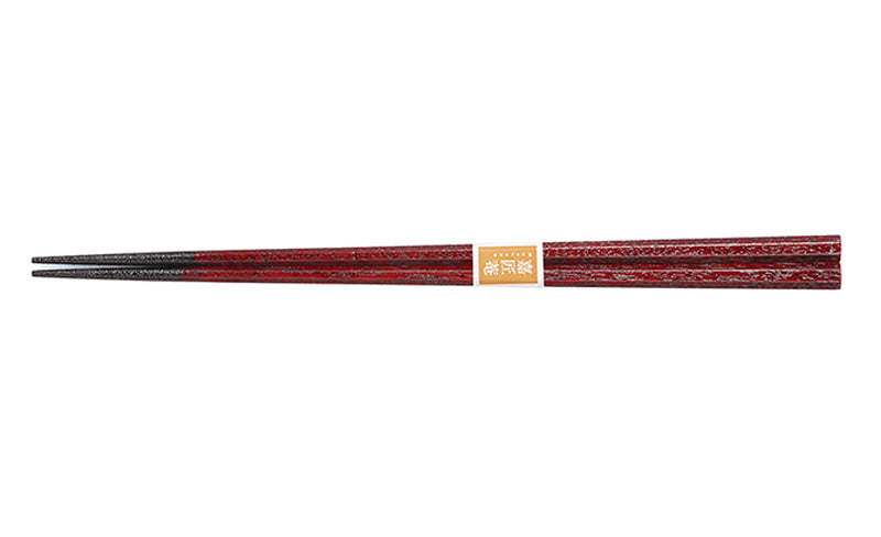 YAMANAKA LACQUERWARE - OCTAGONAL CHOPSTICKS – RED FINISH (NON-SLIP) 23CM