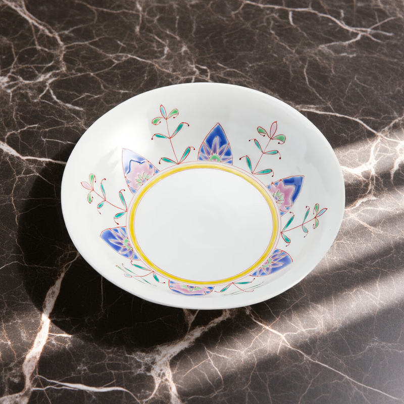 KUTANI WARE SERVING BOWL DREAM IN BLUE/GINSYUU KLIN