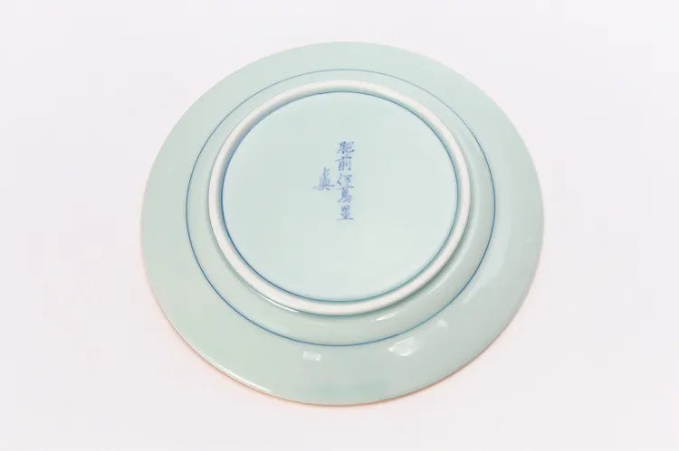 ARITA WARE JAPANESE KO-IMARI GOLD-ACCENTED PEONY CAKE PLATE