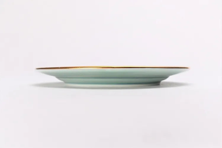 ARITA WARE JAPANESE KO-IMARI GOLD-ACCENTED PEONY CAKE PLATE