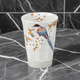 JAPANESE KUTANI PORCELAIN FREE CUP – BIRD & WILD CHERRY BLOSSOM DESIGN
