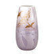 KUTANI WARE FLOWER VASE “SILVER FLIGHT” – JAPANESE PORCELAIN WITH SILVER GLAZE, WOODEN GIFT BOX