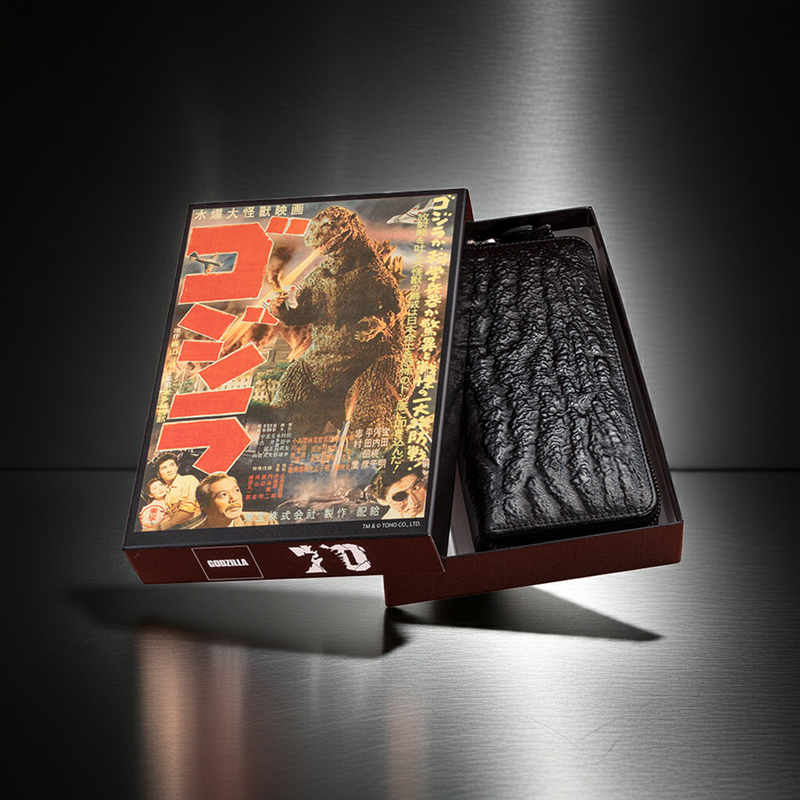 GODZILLA 70TH ANNIVERSARY OFFICIAL GENUINE LEATHER LONG WALLET